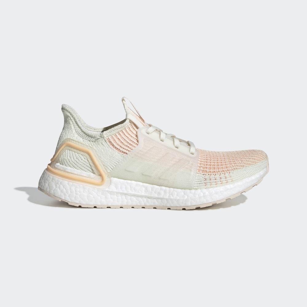 Adidas Ultraboost 19 Hrvatska - Ženske Tenisice Za Trčanje - Bijele/Narančaste (OQDNTI079)